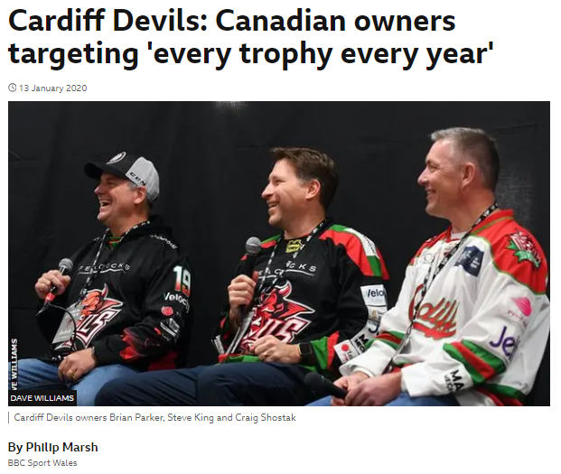 Cardiff Devils story screenshot